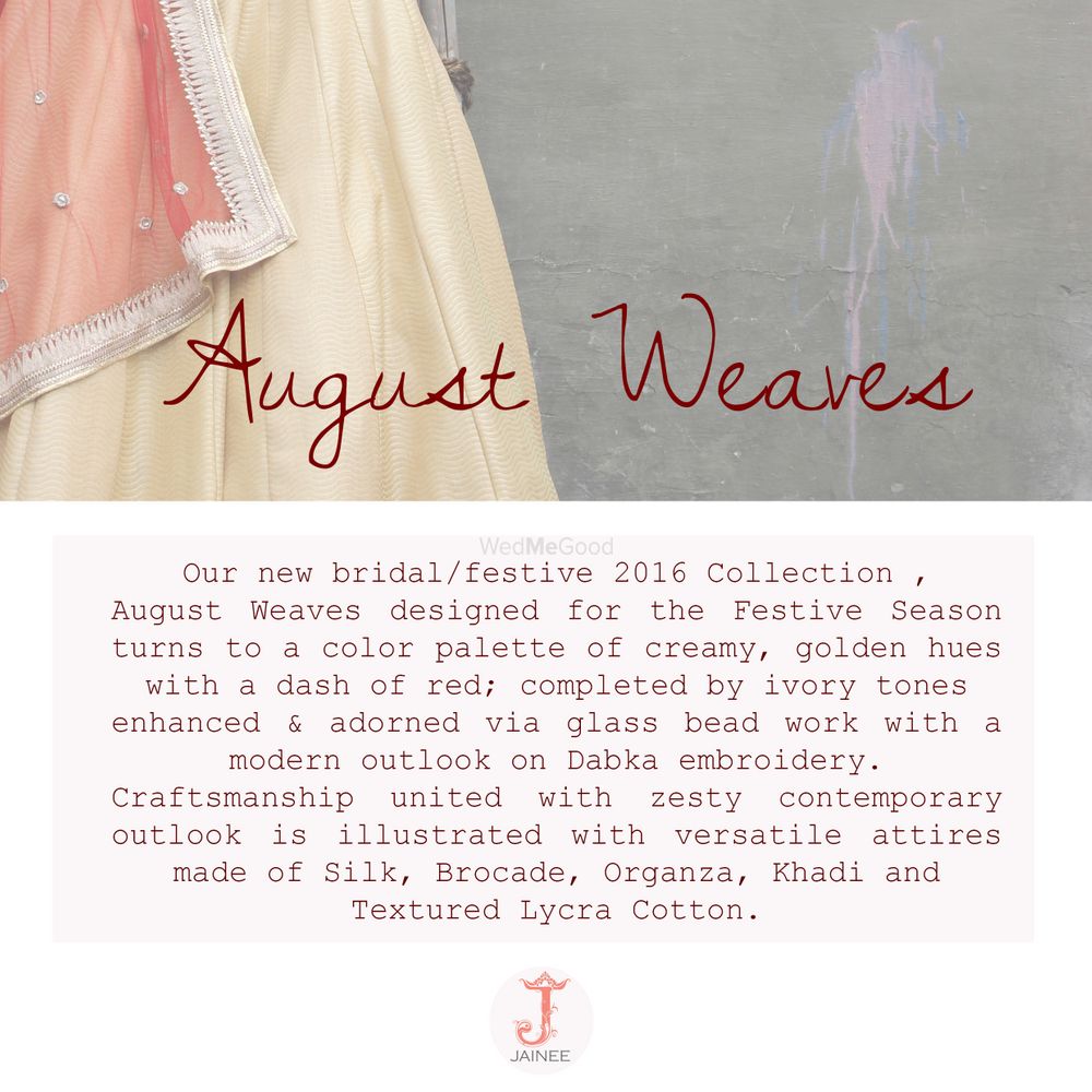 Photo From August Weaves \ Bridal festive - By Jainee
