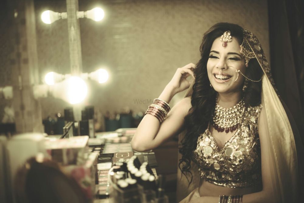 Photo of Happy bride getting ready portrait