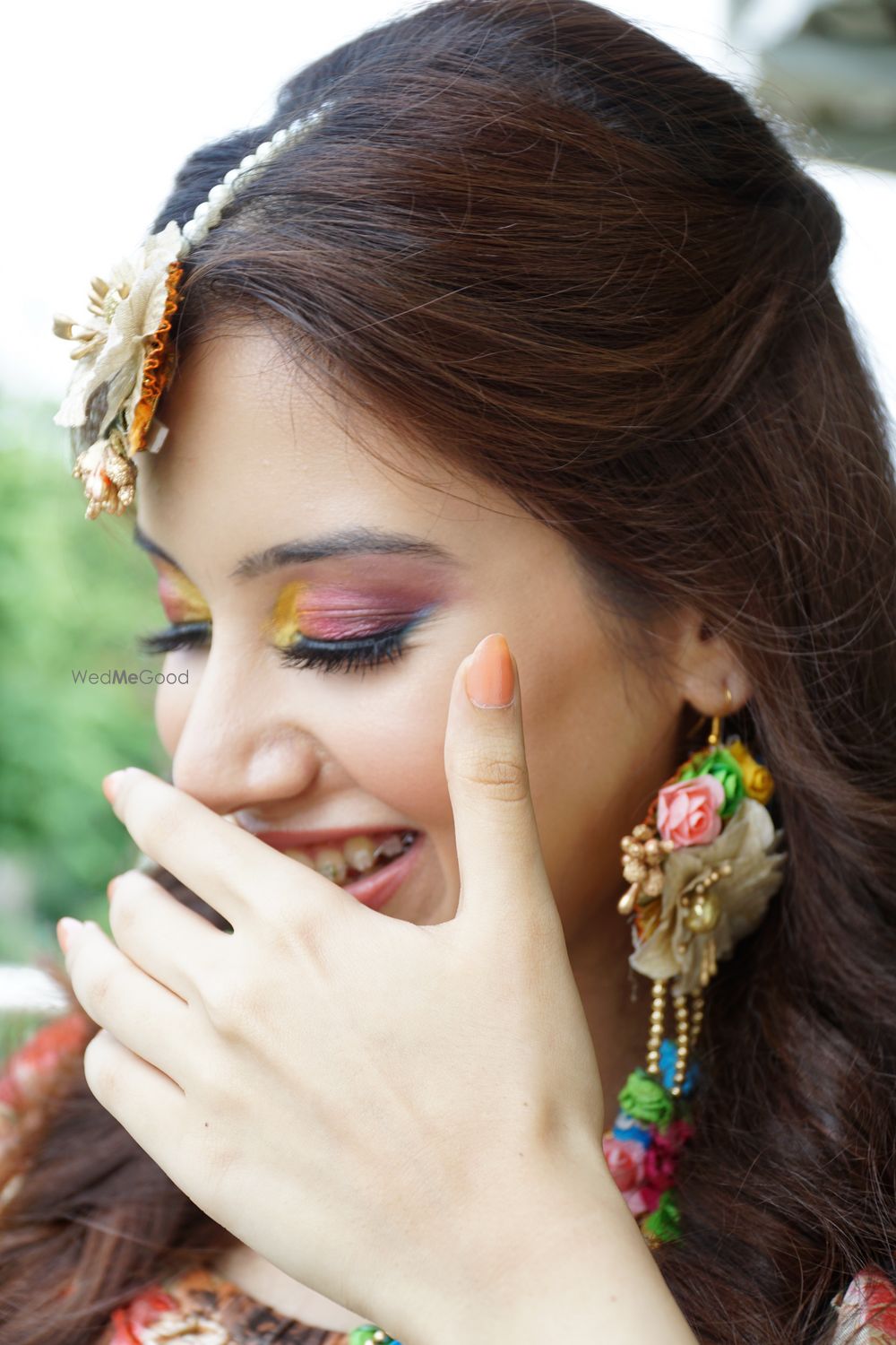 Photo From Colourful Mehndi Look - By Makeup by Samdisha