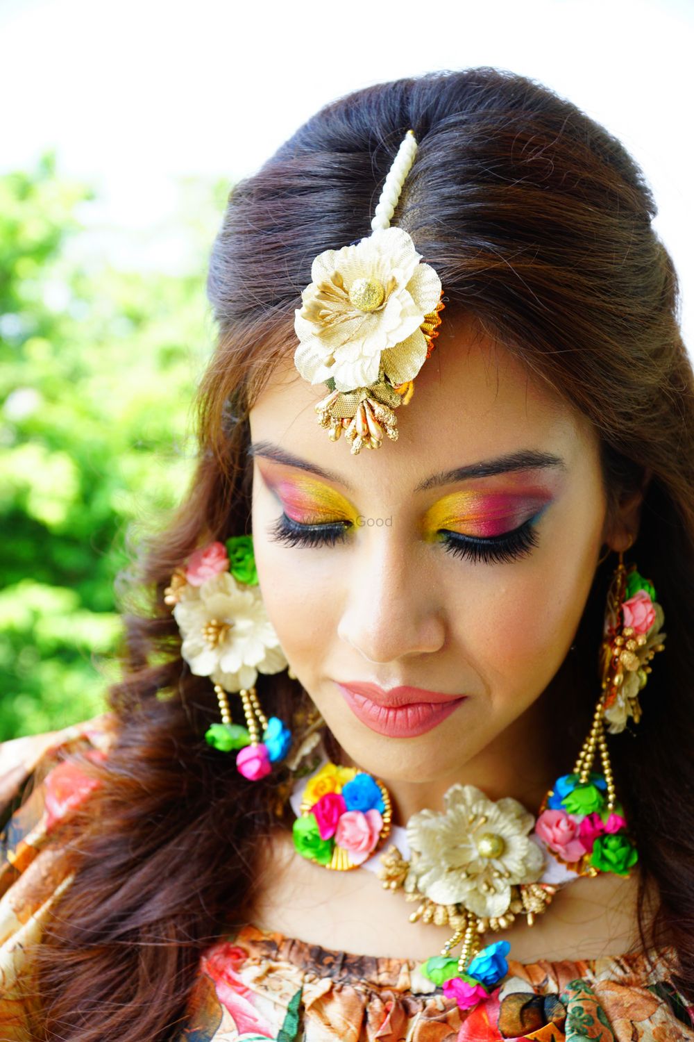 Photo From Colourful Mehndi Look - By Makeup by Samdisha