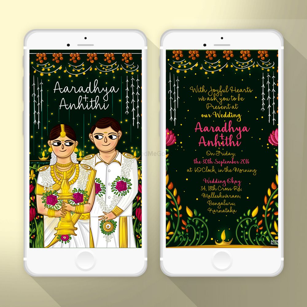 Photo From Kerala Wedding Illustrated Invite - By Atma Studios
