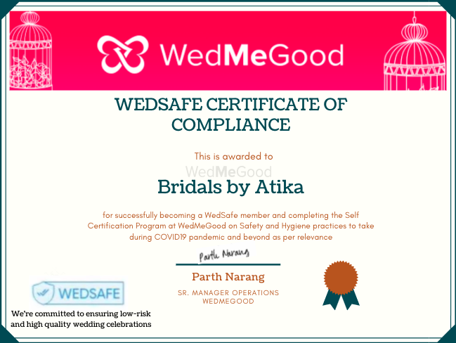 Photo From WedSafe - By Bridals by Atika