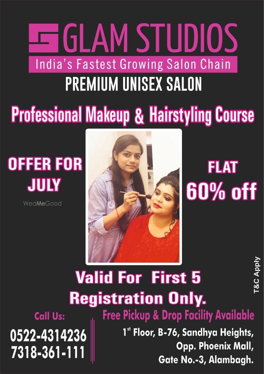 Photo From Professional makeup & hair Course - By Glam Studio Premium Unisex Saloon