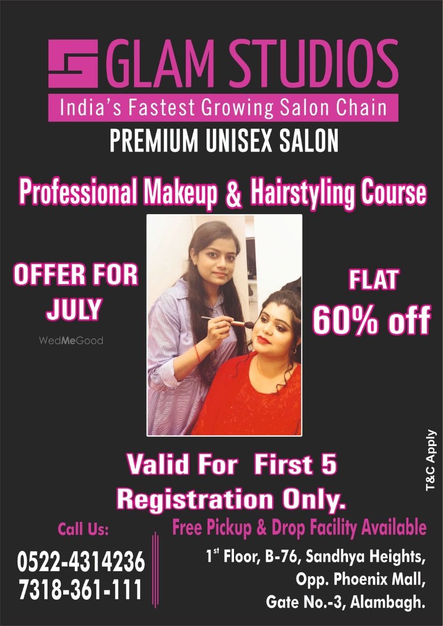 Photo From Professional makeup & hair Course - By Glam Studio Premium Unisex Saloon