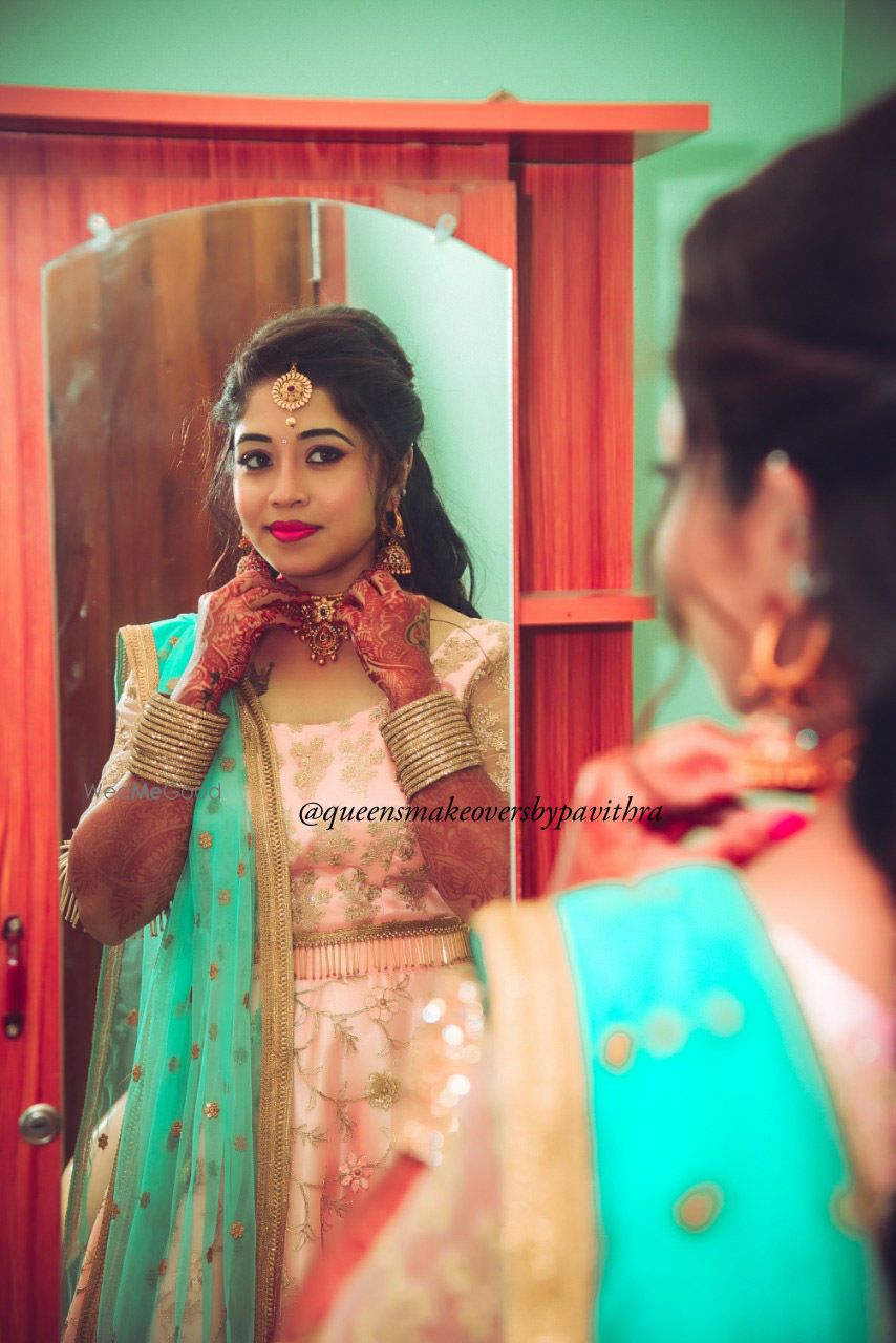 Photo From Thulasi's Engagement - By Queens Makeovers by Pavithra