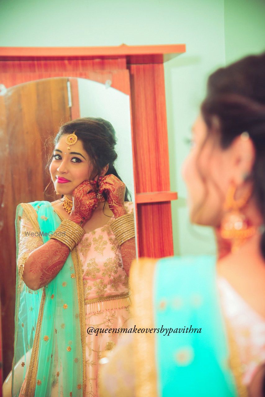 Photo From Thulasi's Engagement - By Queens Makeovers by Pavithra