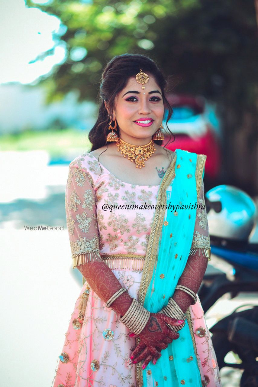 Photo From Thulasi's Engagement - By Queens Makeovers by Pavithra