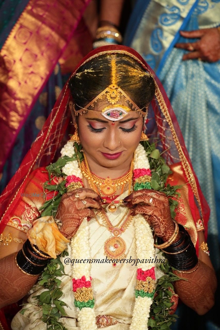 Photo From Megha's Muhurtham look - By Queens Makeovers by Pavithra