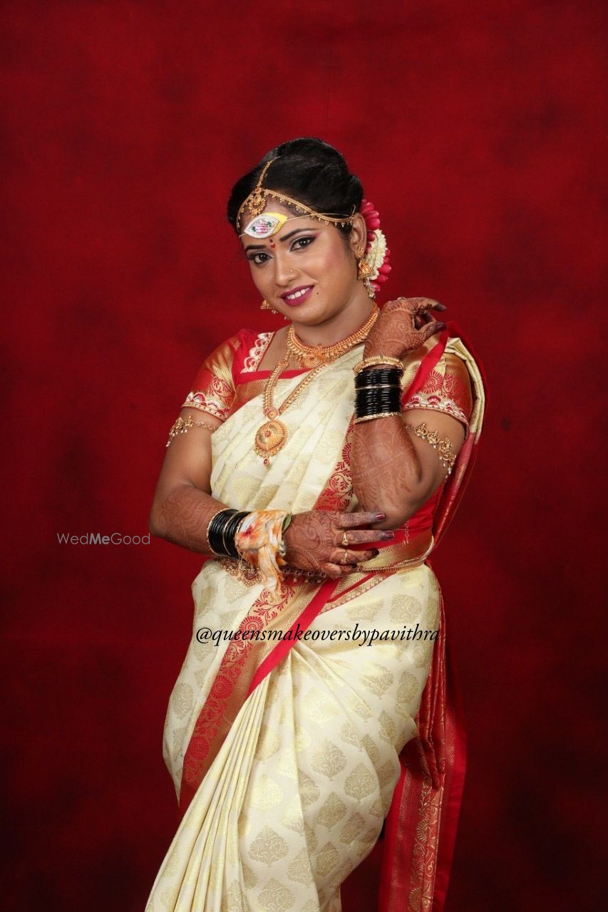 Photo From Megha's Muhurtham look - By Queens Makeovers by Pavithra