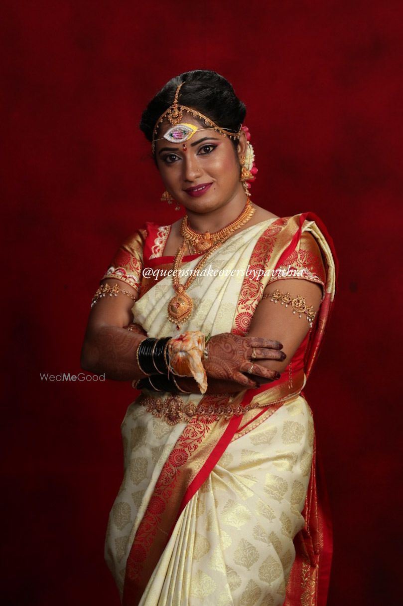 Photo From Megha's Muhurtham look - By Queens Makeovers by Pavithra