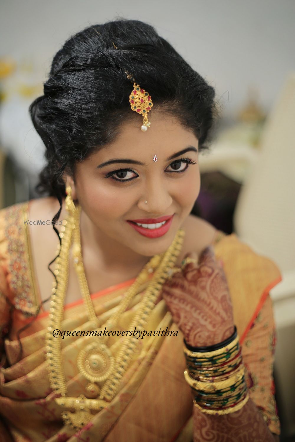 Photo From Lavanya's Reception Makeover - By Queens Makeovers by Pavithra