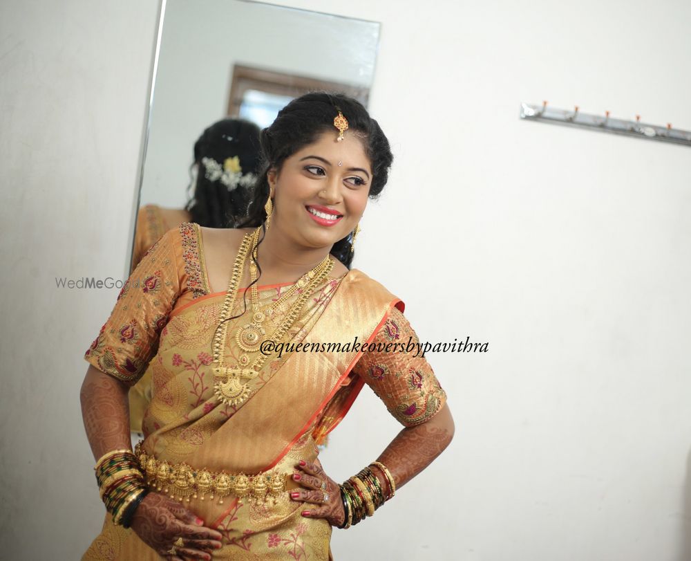 Photo From Lavanya's Reception Makeover - By Queens Makeovers by Pavithra