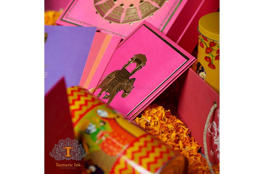 Bright Pink Invitations & Favors Photo