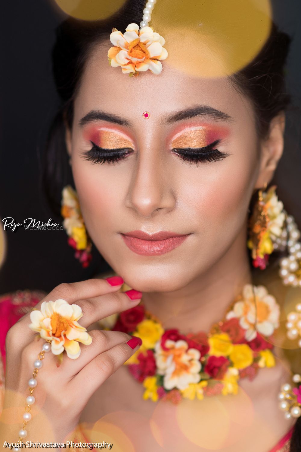 Photo From Mehendi / Haldi look - By Riya Mishra Makeup Studio & Academy