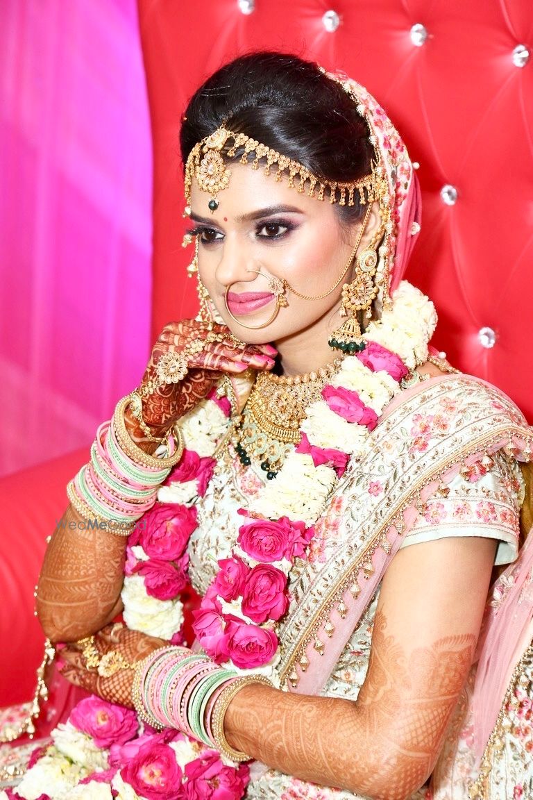 Photo From My beautiful bride preeti (Engagement and reception ) - By Hair and Makeup by Shivani Kumar