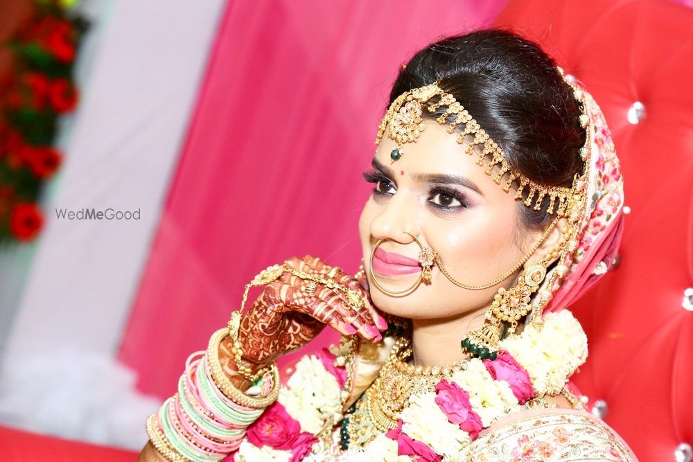 Photo From My beautiful bride preeti (Engagement and reception ) - By Hair and Makeup by Shivani Kumar