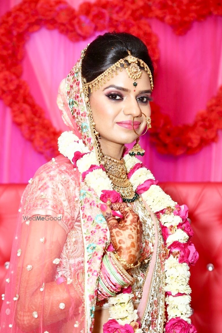 Photo From My beautiful bride preeti (Engagement and reception ) - By Hair and Makeup by Shivani Kumar