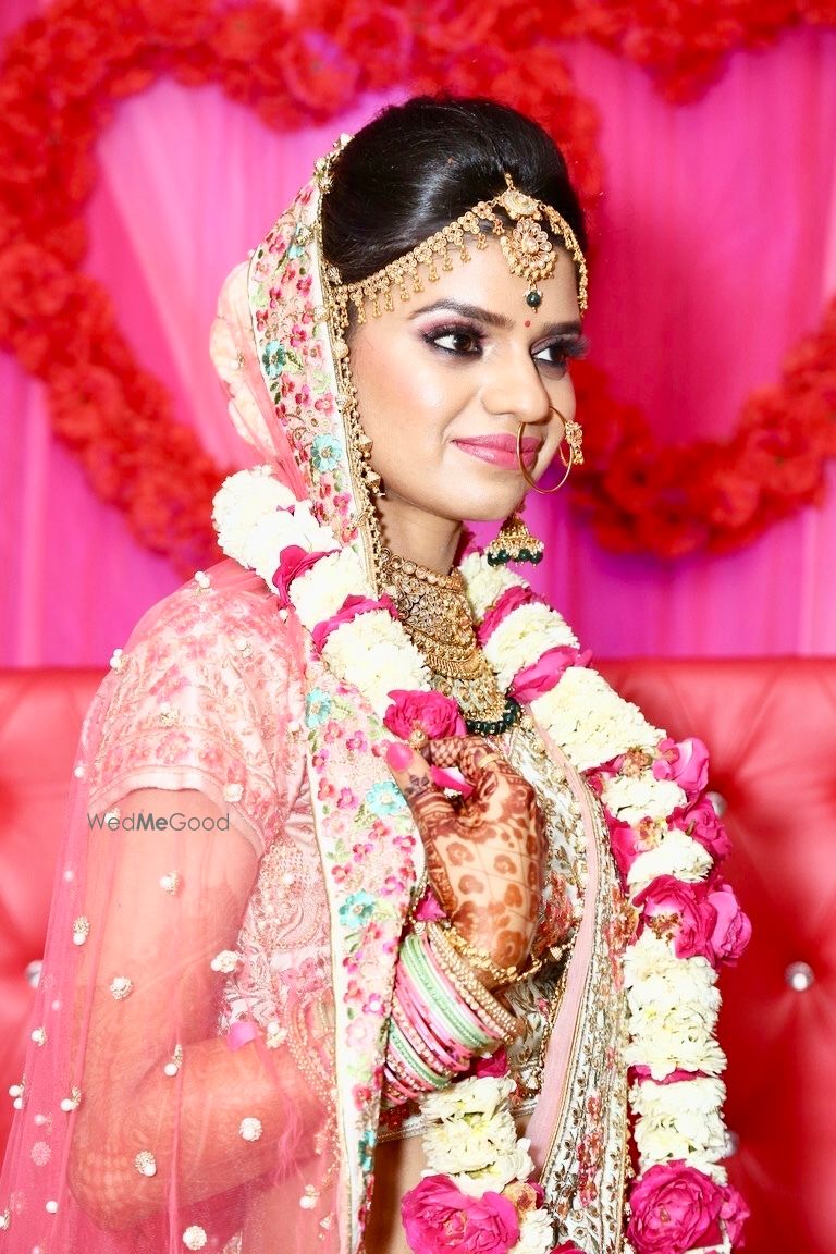 Photo From My beautiful bride preeti (Engagement and reception ) - By Hair and Makeup by Shivani Kumar