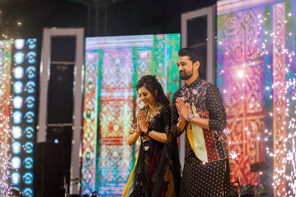Photo From Aksh & Shruti - A Sangeet Night filled with Glitz & Glamour - By Valiant Events