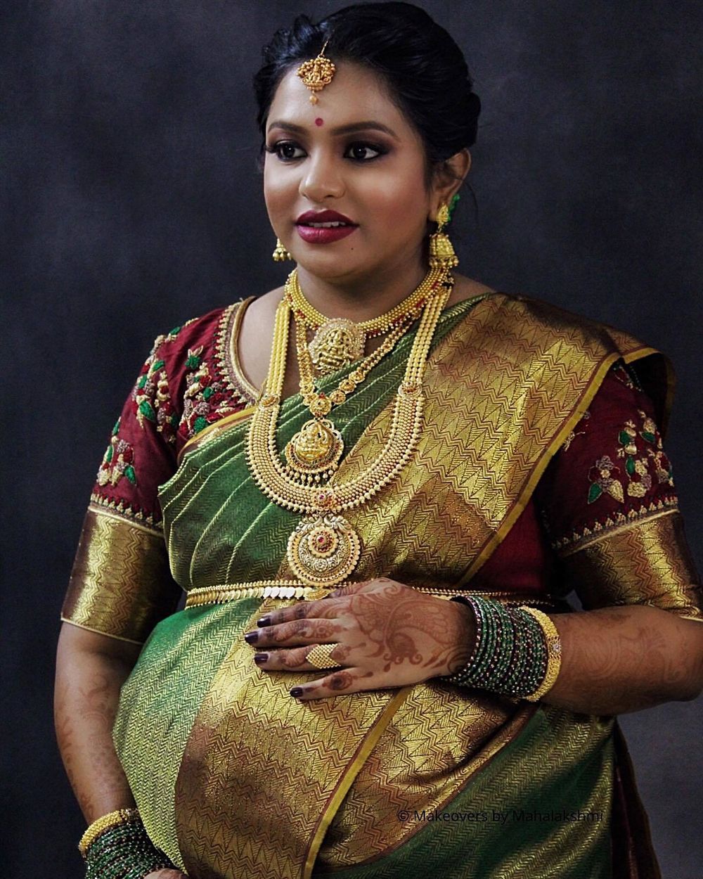 Photo From Padma's Baby Shower - By Makeovers by Mahalakshmi