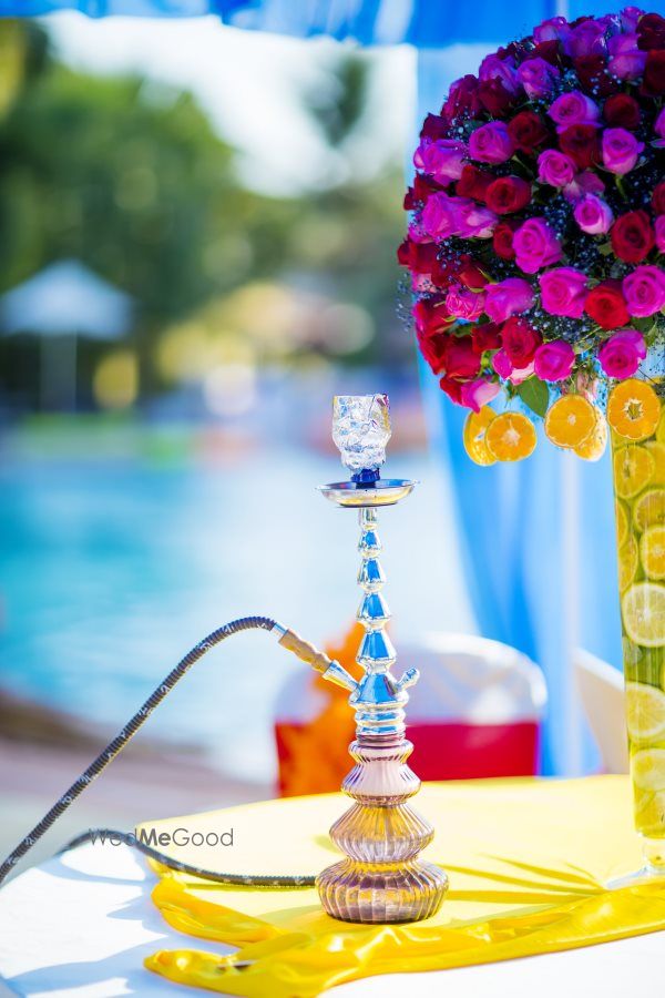 Photo of Sheesha served at poolside mehendi