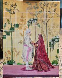 review-Artist Shivani Jaiswal || Live wedding Painter