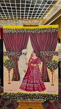 review-Artist Shivani Jaiswal || Live wedding Painter