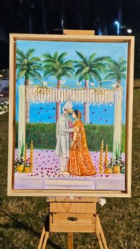 review-Artist Shivani Jaiswal || Live wedding Painter
