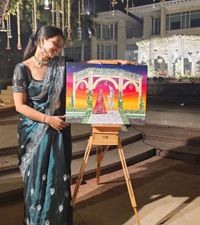 review-Artist Shivani Jaiswal || Live wedding Painter