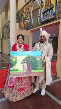 review-Artist Shivani Jaiswal || Live wedding Painter