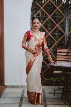 traditional south indian couple wedding dress