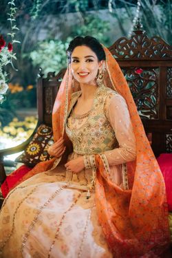 Check Out These Pakistani Lehengas With Long Kurti  Raise the Bar