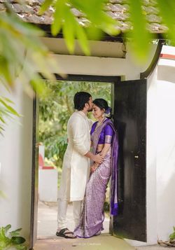 purple engagement dress for couple One Shoulder Purple Lace Floral Long Prom Dresses with High Slit, One –  morievent main image 1