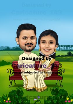 Portfolio of Caricature | Wedding Cards in Thrissur - Wedmegood