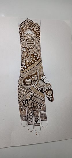 New Stylish Foot Mehndi Design On Paper - YouTube