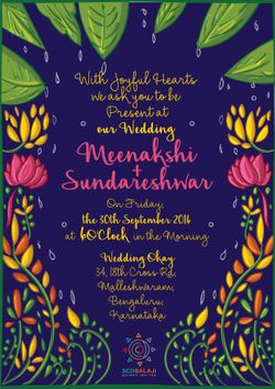 Tamil Brahmin Wedding Invite - Quirky Invitations Pictures | Wedding Cards  in Chennai - WedMeGood