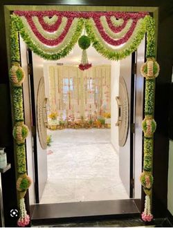 Top 20+ Main Door Entrance Flower Decoration Ideas for Indian Festivals /  Wedding Party Function. - YouTube