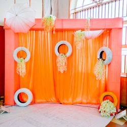 Smruthi Half Saree Ceremony - Blue Lotus Event Planners Pictures | Wedding  Planner in Davanagere - WedMeGood