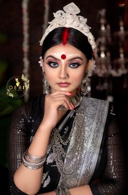 Discover more than 160 black saree makeup and hairstyle