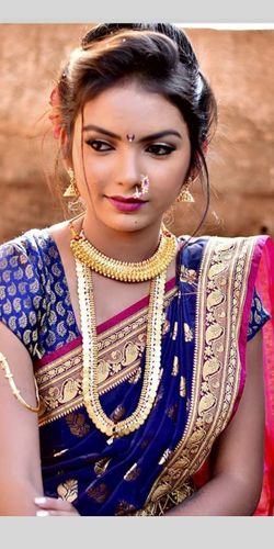 Marathi Paithani - Shital Kale Pictures | Bridal Makeup in Pimpri Chinchwad - WedMeGood Marathi Paithani - Shital Kale Pictures | Bridal Makeup in Pimpri Chinchwad - WedMeGood