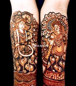 Radhe Krishna Tattoo  Color Tattoo  Time Lapse  YouTube