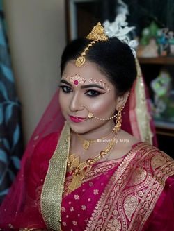 reception look for bengali bride