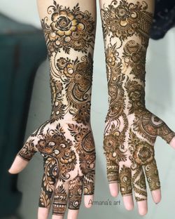 Indo Arabic Bridal Mehandi Design Service in Bengaluru