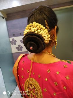 Indian classical dance Bharatanatyam Hairstyle in Tamil  Easy method for Bharatanatyam  Hairstyle  YouTube