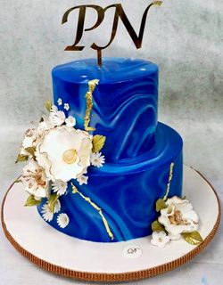 7+ Cake Royal Blue