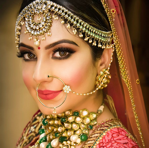Sitara kundan and ruby bridal necklace