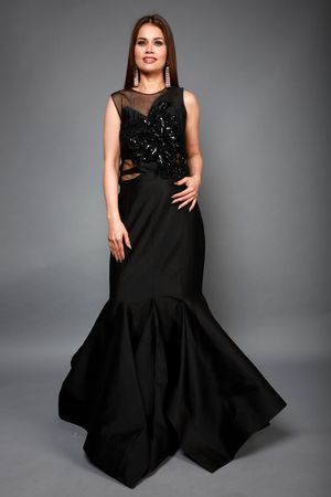 Latest black hot sale gown
