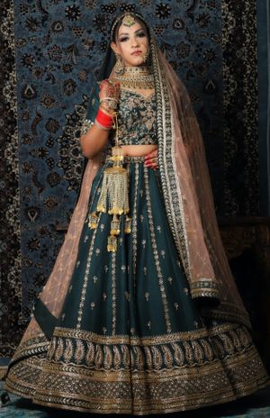 Navy Blue Lehengas for 2021 brides to Make her Look Unique in Wedding