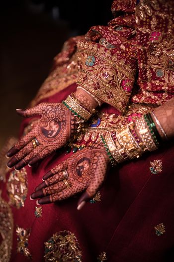 Traditional bridal mehendi design 