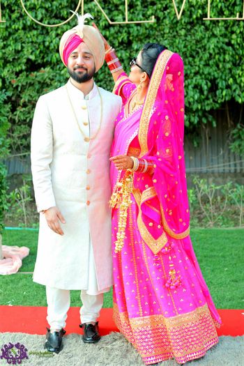 Photo of pink gota patti lehenga
